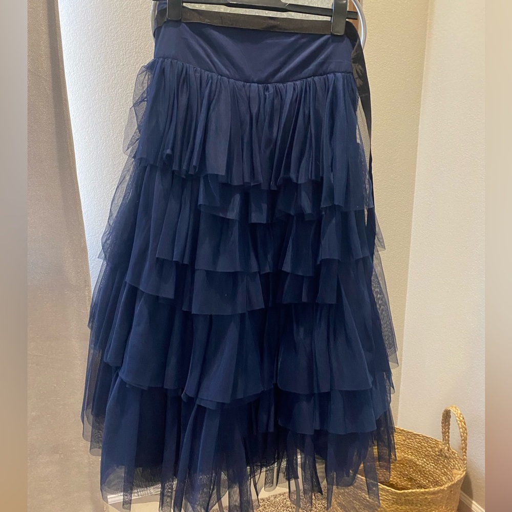 Deep blue multi layer ASOS tulle skirt. Stunning